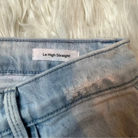 FRAME Le High Straight Leg Jeans Tie Dye Cloud Denim Casual Women’s 25 - Picture 7 of 10